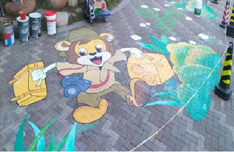  桐庐夏季画地面彩绘会遇到的问题