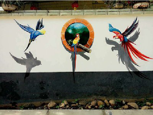  桐庐视觉错位-3D墙绘设计