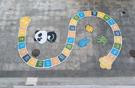  桐庐地面游戏彩绘