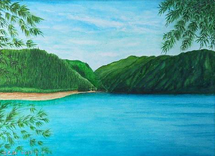  桐庐在墙绘中，如何绘画绿水青山？